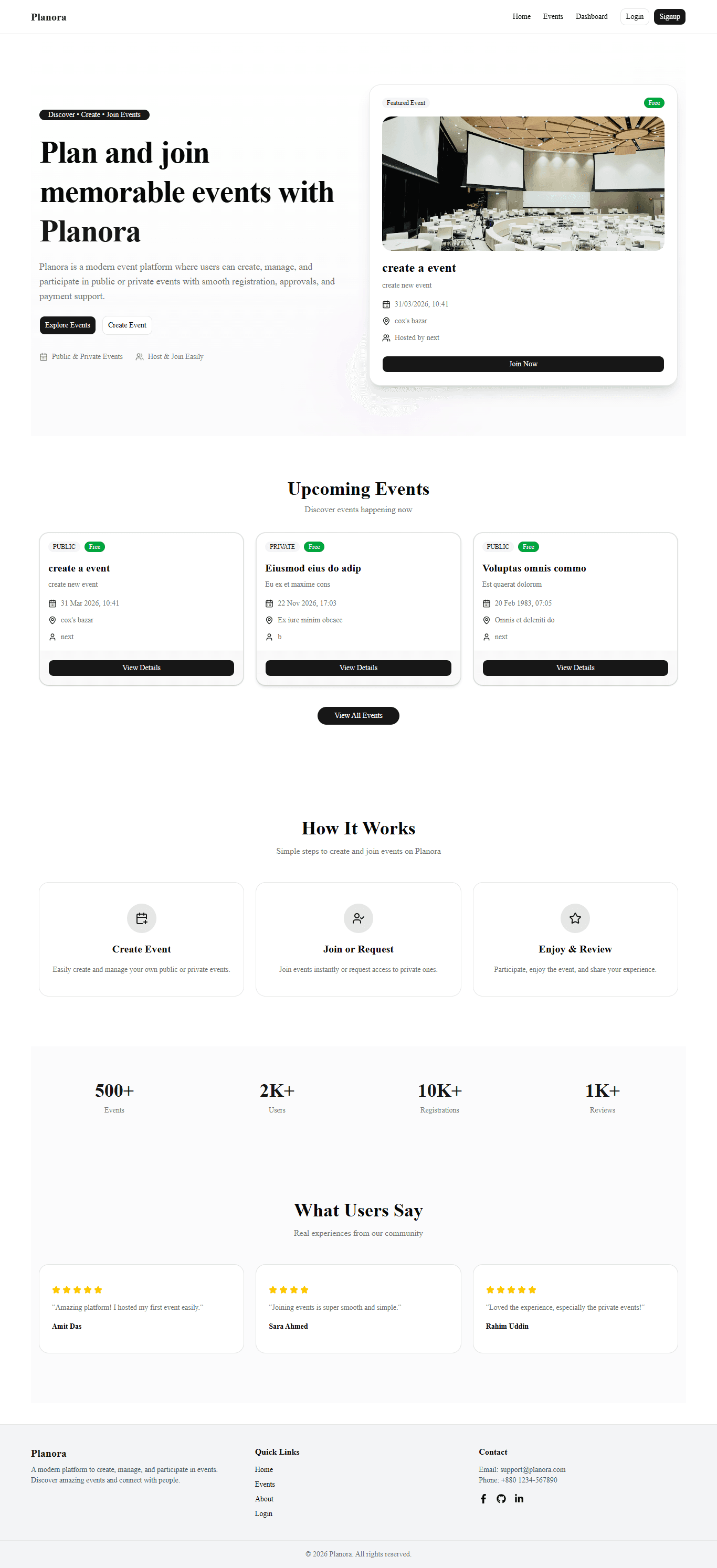 Planora – Task & Productivity Management System